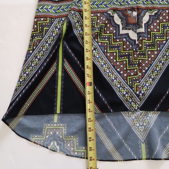 Hale Bob Geometric Print Maxi Dress Size Small Multicolor - Picture 14 of 14